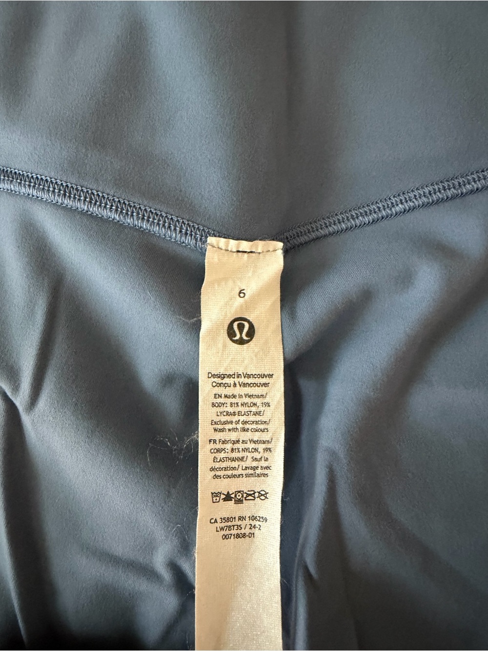 lululemon athletica Women's Slate Blue Bike Shorts